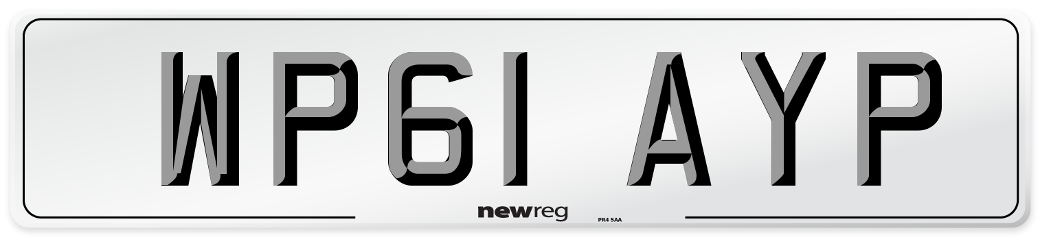 WP61 AYP Number Plate from New Reg